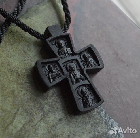 Нательный крестик со Святыми